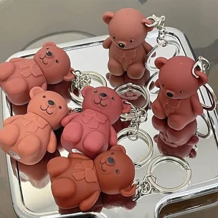 Matte Lip Tint Bear Keychain