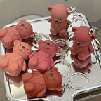 Matte Lip Tint Bear Keychain