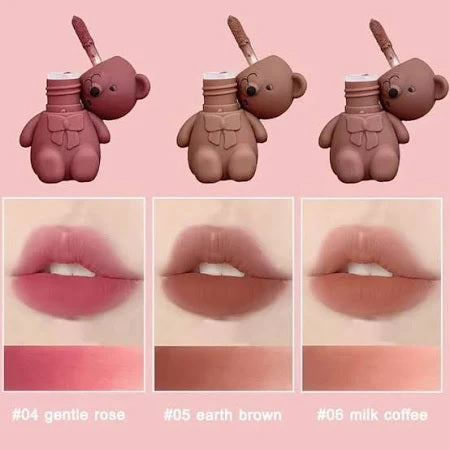 Matte Lip Tint Bear Keychain